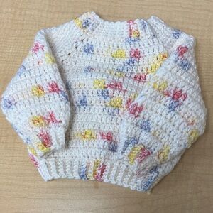 Colorful Handmade Baby Sweater